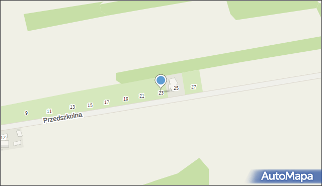 Ojrzeń, Przedszkolna, 23, mapa Ojrzeń