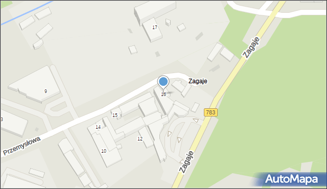 Olkusz, Przemysłowa, 16, mapa Olkusz