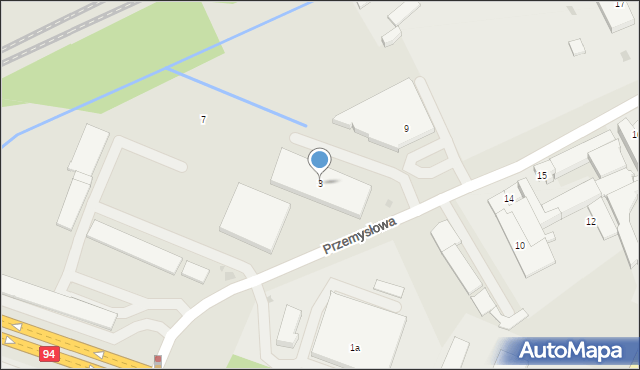 Olkusz, Przemysłowa, 3, mapa Olkusz