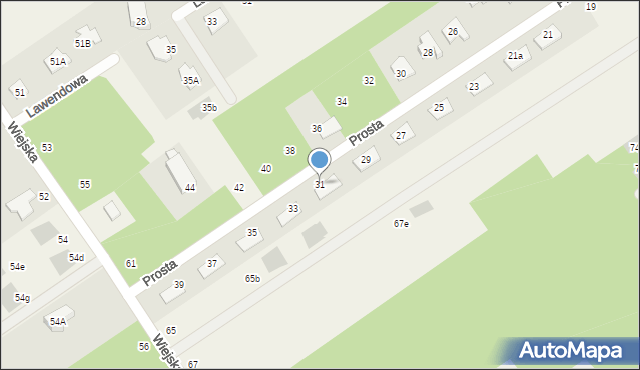 Olszewnica Stara, Prosta, 31, mapa Olszewnica Stara