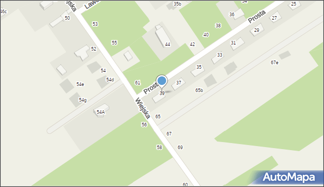 Olszewnica Stara, Prosta, 39, mapa Olszewnica Stara