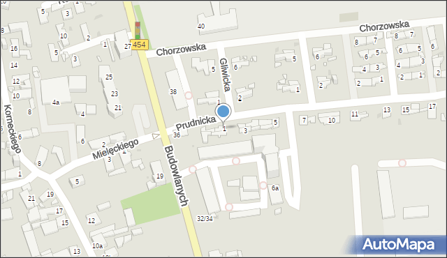 Opole, Prudnicka, 1, mapa Opola