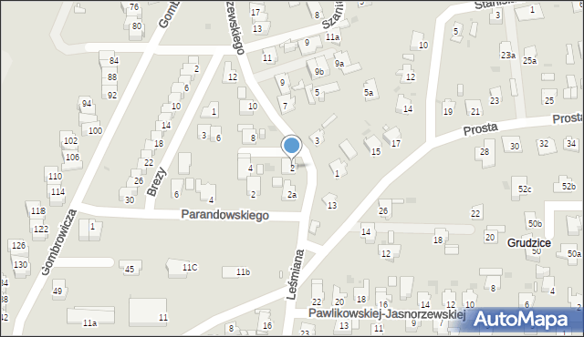 Opole, Przybyszewskiego Stanisława, 2, mapa Opola