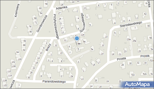 Opole, Przybyszewskiego Stanisława, 9c, mapa Opola