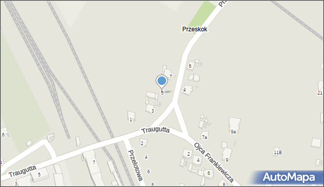 Opole, Przeskok, 5, mapa Opola
