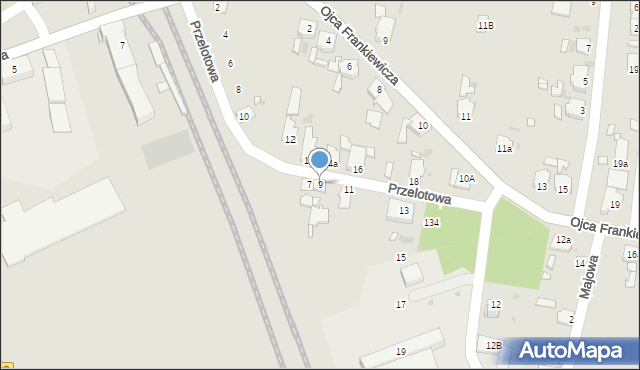 Opole, Przelotowa, 9, mapa Opola