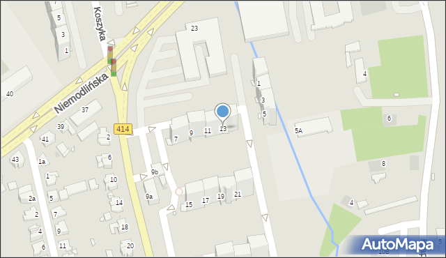 Opole, Prószkowska, 13, mapa Opola