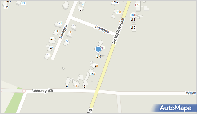 Opole, Prószkowska, 146, mapa Opola