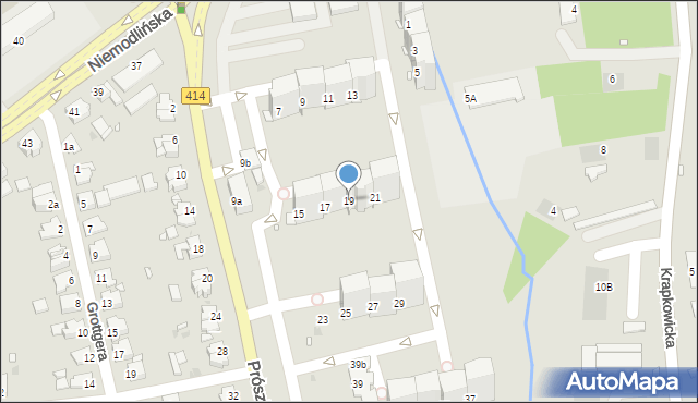 Opole, Prószkowska, 19, mapa Opola