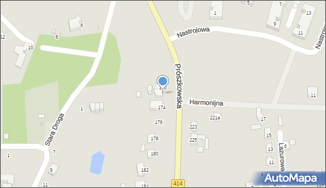 Opole, Prószkowska, 172, mapa Opola