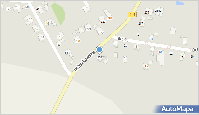 Opole, Prószkowska, 269, mapa Opola