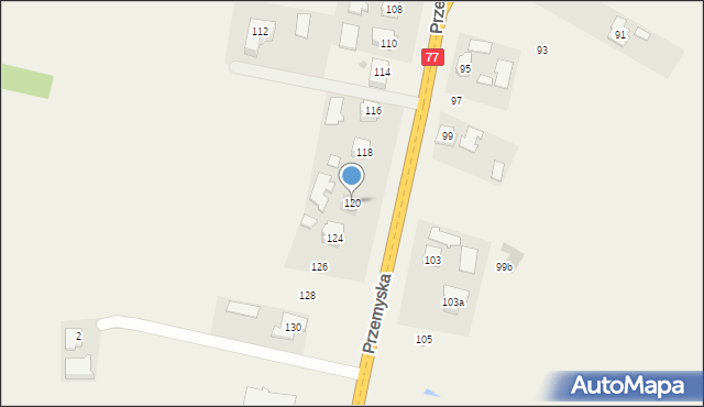 Orły, Przemyska, 120, mapa Orły