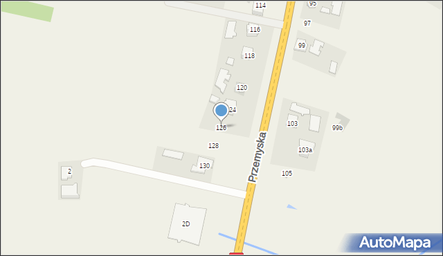 Orły, Przemyska, 126, mapa Orły