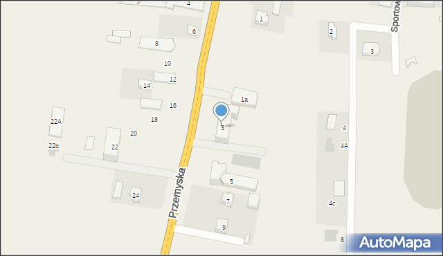 Orły, Przemyska, 3, mapa Orły