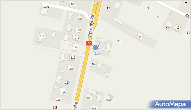 Orły, Przemyska, 97, mapa Orły