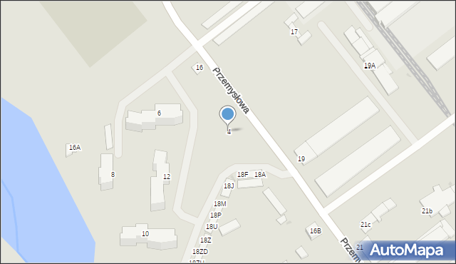 Orneta, Przemysłowa, 4, mapa Orneta