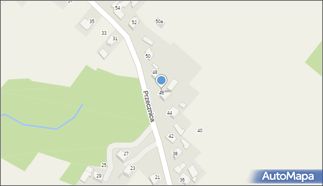 Osiek, Przecznica, 46, mapa Osiek
