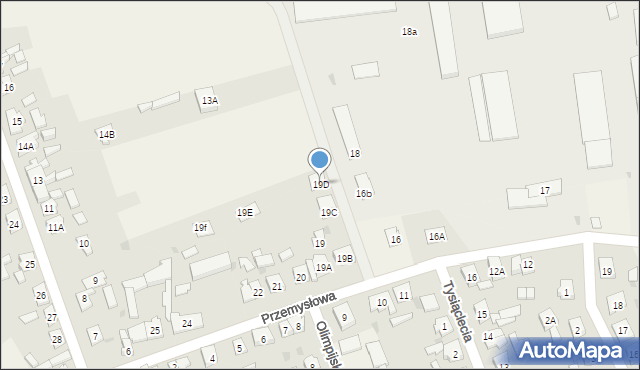 Osiek nad Notecią, Przemysłowa, 19D, mapa Osiek nad Notecią