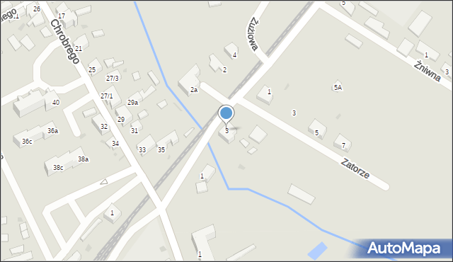 Ośno Lubuskie, Przemysłowa, 3, mapa Ośno Lubuskie