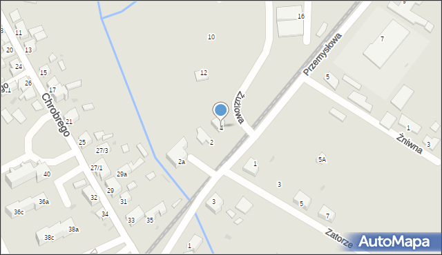 Ośno Lubuskie, Przemysłowa, 4, mapa Ośno Lubuskie