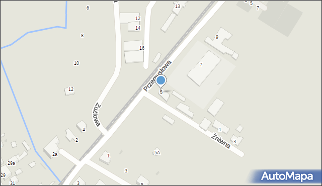 Ośno Lubuskie, Przemysłowa, 5, mapa Ośno Lubuskie