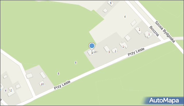 Osówiec, Przy Lesie, 4, mapa Osówiec