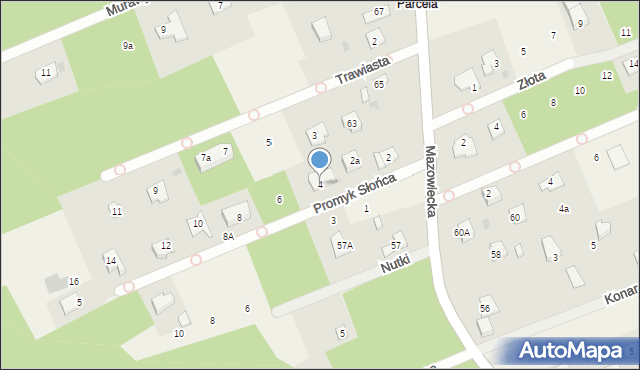 Osowiec, Promyk Słońca, 4, mapa Osowiec