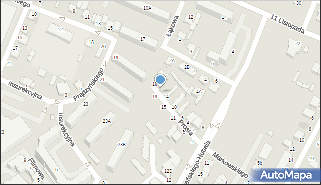 Ostrołęka, Prosta, 16, mapa Ostrołęka