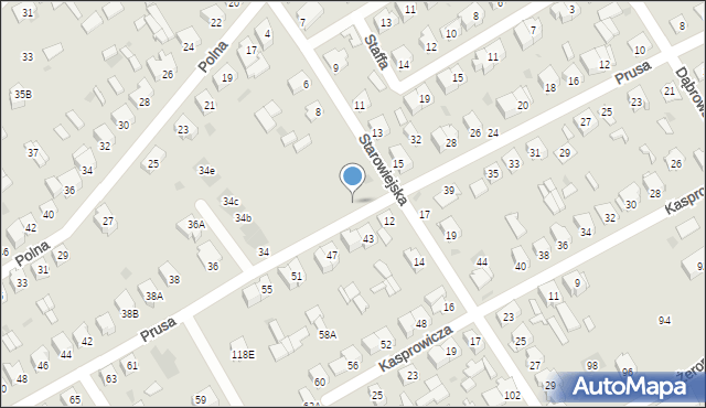 Ostrołęka, Prusa Bolesława, 32a, mapa Ostrołęka
