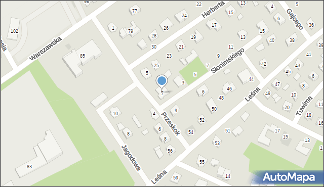 Ostrów Mazowiecka, Przeskok, 7, mapa Ostrów Mazowiecka