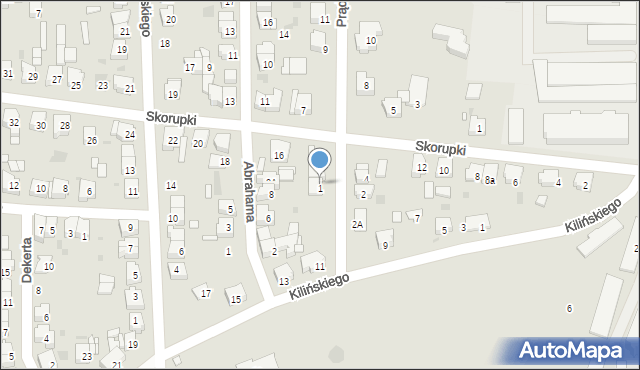 Ostrów Wielkopolski, Prądzyńskiego Ignacego, gen., 3, mapa Ostrów Wielkopolski