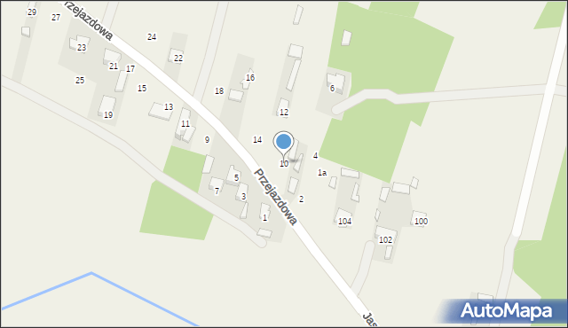 Ostrówek, Przejazdowa, 10, mapa Ostrówek