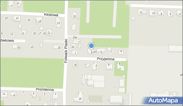 Ostrowiec Świętokrzyski, Przyjemna, 3, mapa Ostrowiec Świętokrzyski