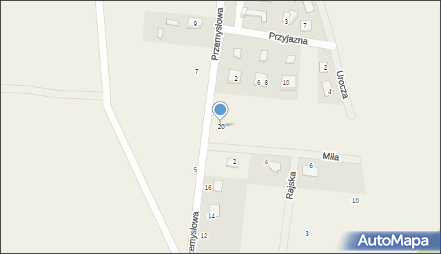 Ostrowite, Przemysłowa, 20, mapa Ostrowite