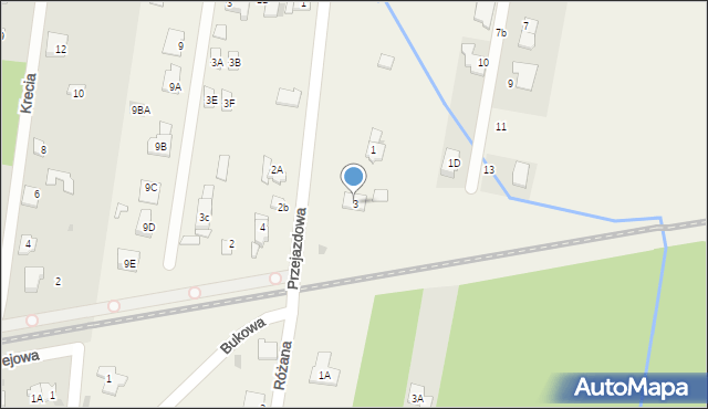Otrębusy, Przejazdowa, 3, mapa Otrębusy