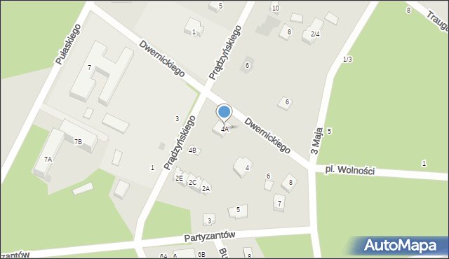 Otwock, Prądzyńskiego Ignacego, gen., 4A, mapa Otwock