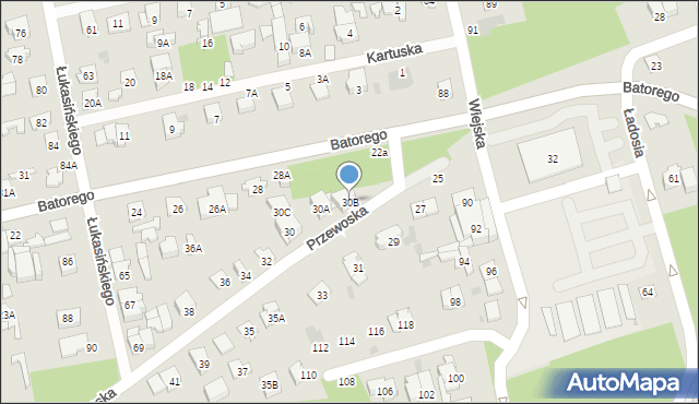 Otwock, Przewoska, 30B, mapa Otwock