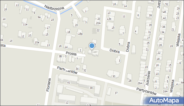 Ożarów Mazowiecki, Prosta, 1a, mapa Ożarów Mazowiecki