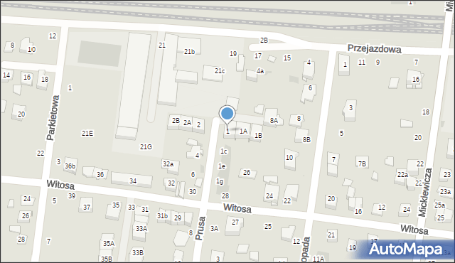 Ożarów Mazowiecki, Prusa Bolesława, 1, mapa Ożarów Mazowiecki