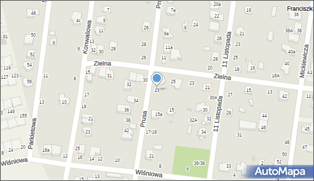 Ożarów Mazowiecki, Prusa Bolesława, 13, mapa Ożarów Mazowiecki