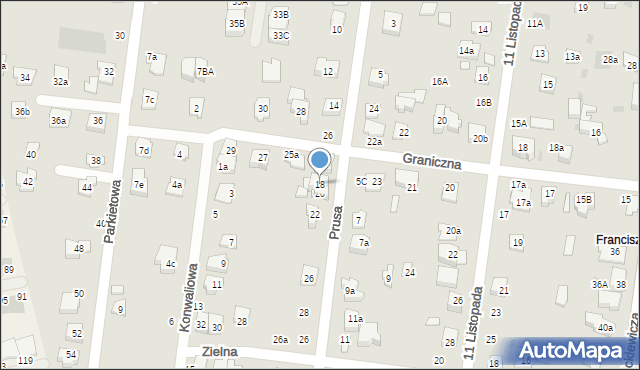 Ożarów Mazowiecki, Prusa Bolesława, 18, mapa Ożarów Mazowiecki