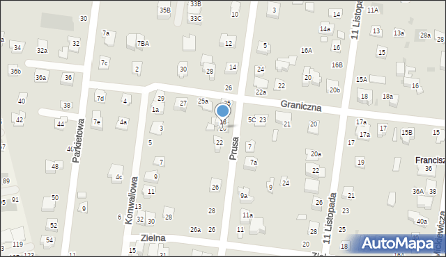 Ożarów Mazowiecki, Prusa Bolesława, 20, mapa Ożarów Mazowiecki