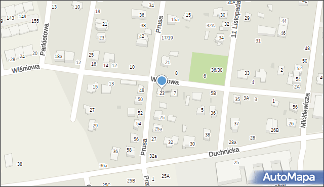 Ożarów Mazowiecki, Prusa Bolesława, 23, mapa Ożarów Mazowiecki