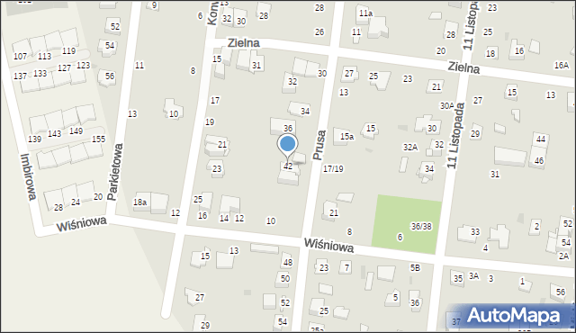 Ożarów Mazowiecki, Prusa Bolesława, 42, mapa Ożarów Mazowiecki