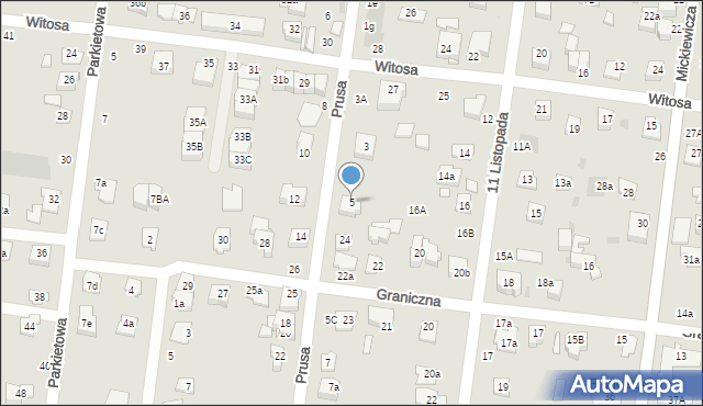 Ożarów Mazowiecki, Prusa Bolesława, 5, mapa Ożarów Mazowiecki