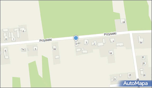 Ożarowice, Przysieki, 4, mapa Ożarowice