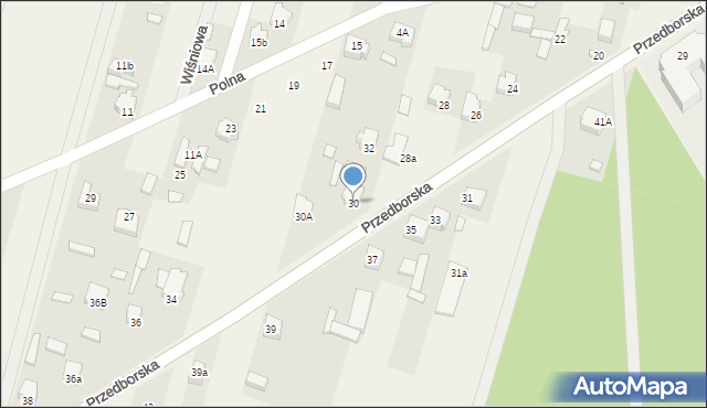 Paradyż, Przedborska, 30, mapa Paradyż