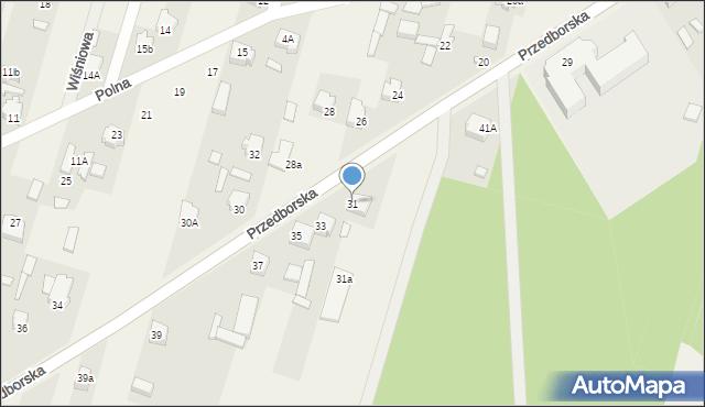 Paradyż, Przedborska, 31, mapa Paradyż