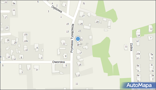 Pasek, Prymasa Tysiąclecia, 19, mapa Pasek