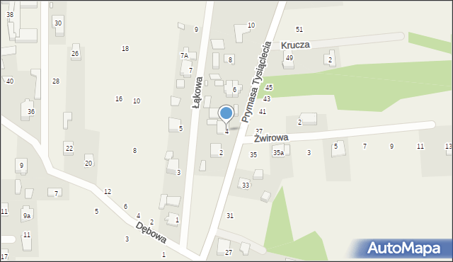 Pasek, Prymasa Tysiąclecia, 4, mapa Pasek